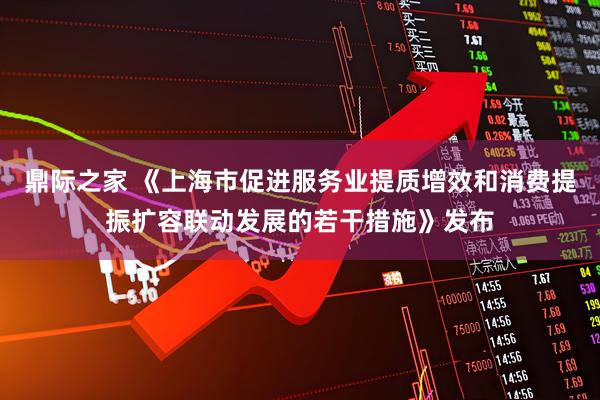 鼎际之家 《上海市促进服务业提质增效和消费提振扩容联动发展的若干措施》发布